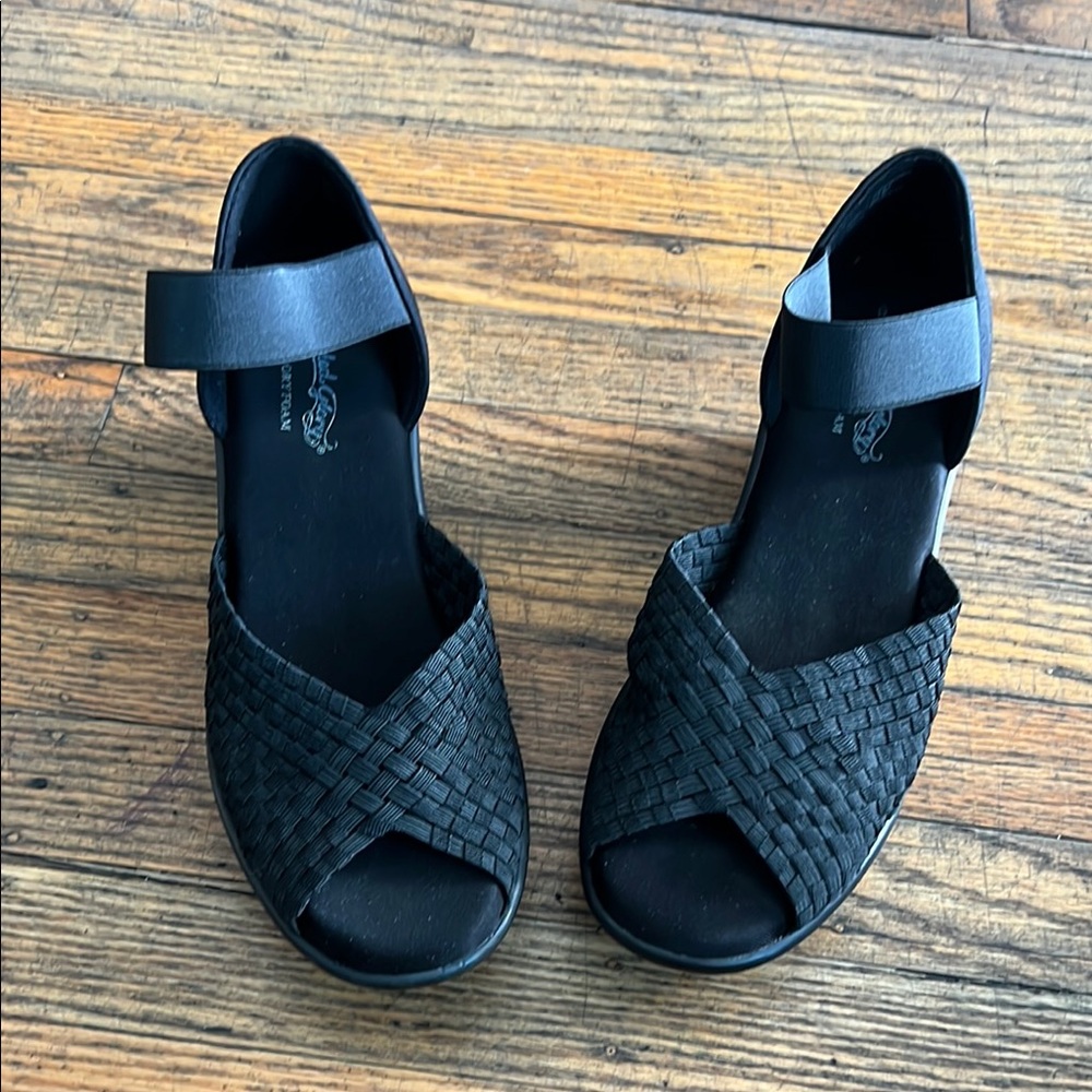 Black Platform wedges